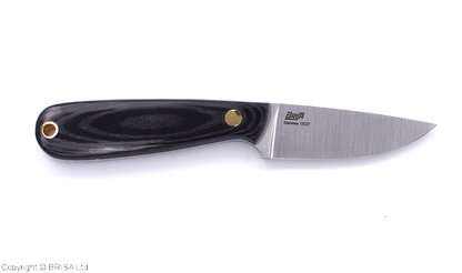 Brisa Überlebensmesser Necker 70 - Schwarz Micarta